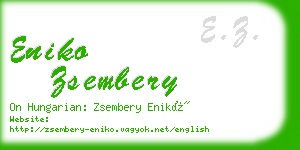 eniko zsembery business card